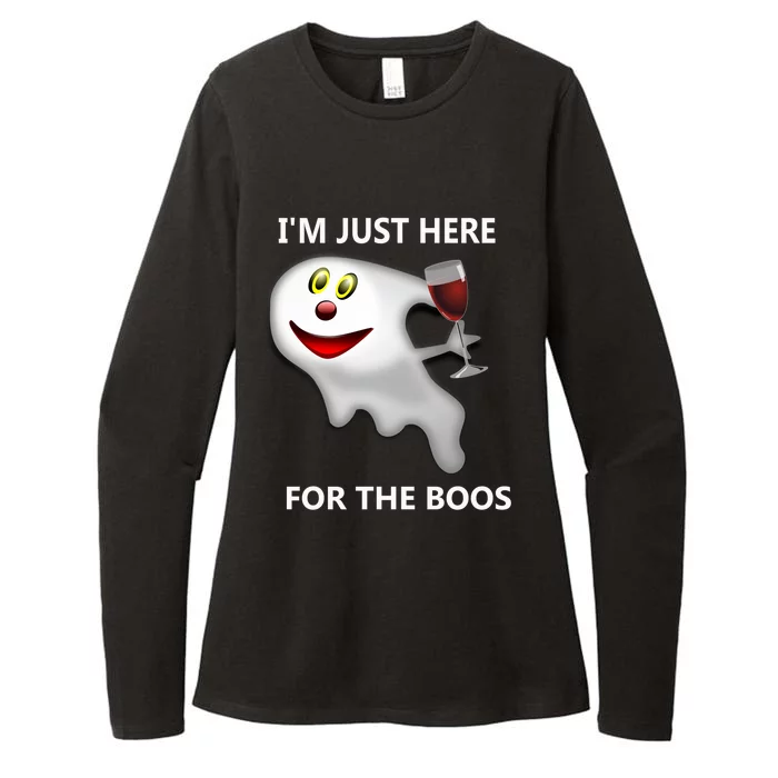 Im Just Here For The Boos Gift Womens CVC Long Sleeve Shirt