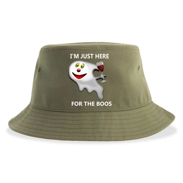 Im Just Here For The Boos Gift Sustainable Bucket Hat