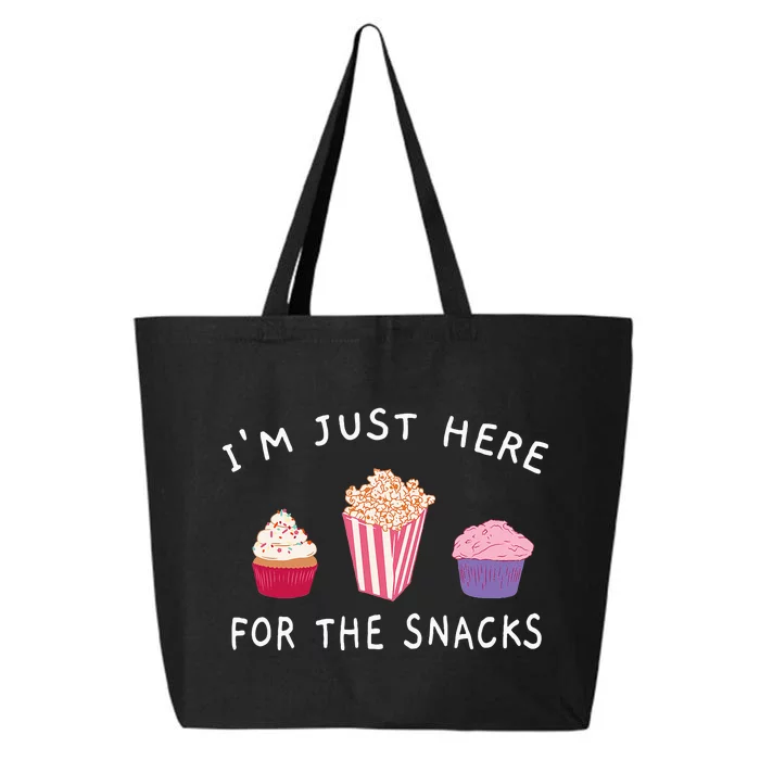 Im Just Here For The Snacks Food Cook Funny Family Vacation 25L Jumbo Tote