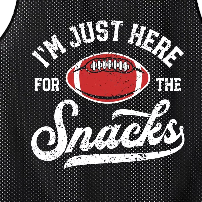 I'm Just Here For The Snacks Funny Fantasy Football League Mesh Reversible Basketball Jersey Tank