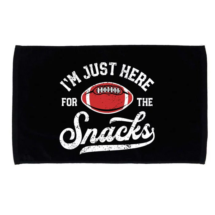 I'm Just Here For The Snacks Funny Fantasy Football League Microfiber Hand Towel