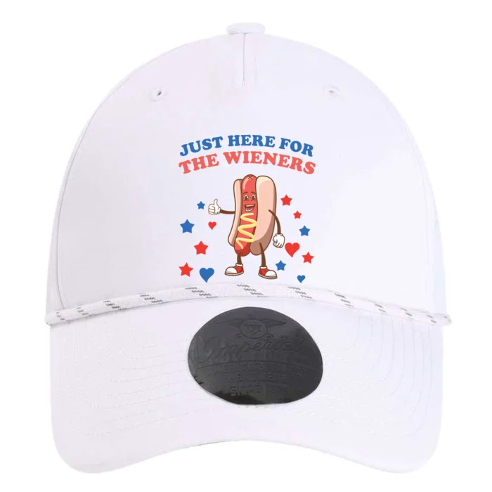 Im Just Here For The Wieners 4th Of July Shirts Performance The Dyno Cap