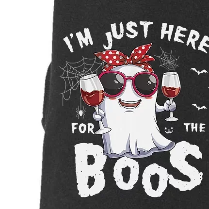 IM Just Here For The Boos Halloween Ghost Doggie 3-End Fleece Hoodie