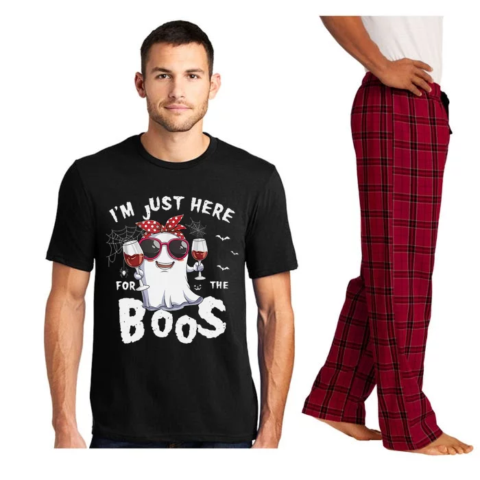 IM Just Here For The Boos Halloween Ghost Pajama Set