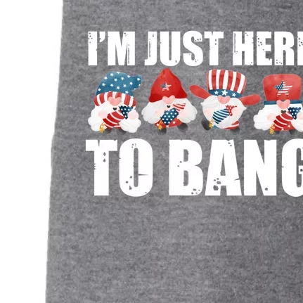 Im Just Here To Bang Fireworks Director Usa Meaningful Gift Doggie 3-End Fleece Hoodie