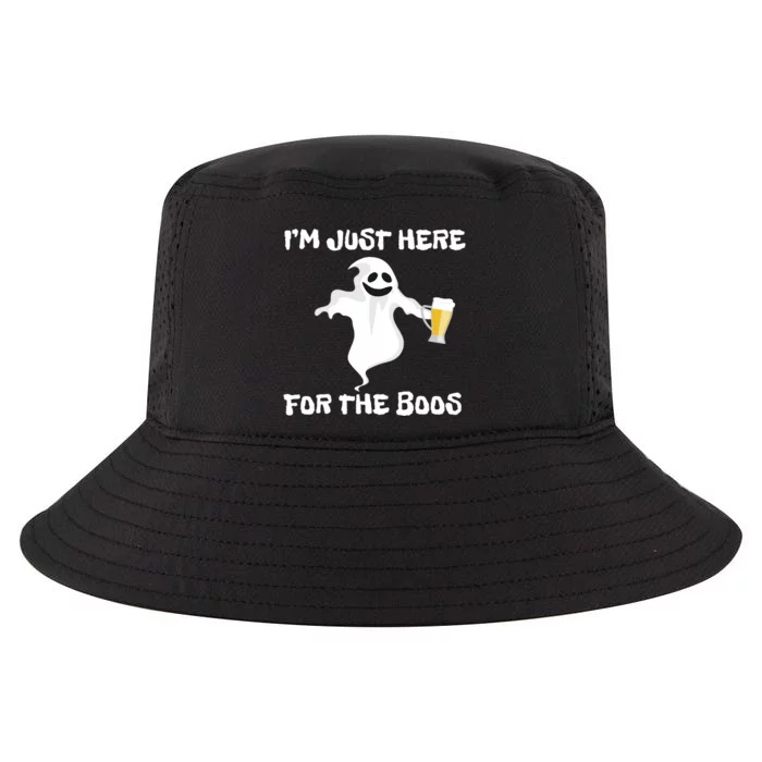 Im Just Here For The Boos Halloween Ghost Cool Comfort Performance Bucket Hat