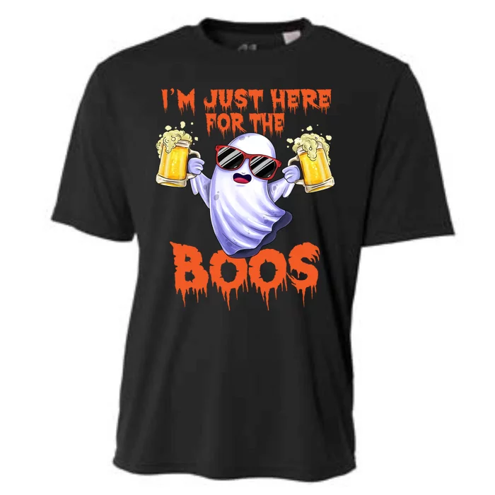 Im Just Here For The Boos Ghost Ing Halloween Beer Gift Cooling Performance Crew T-Shirt