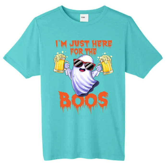 Im Just Here For The Boos Ghost Ing Halloween Beer Gift ChromaSoft Performance T-Shirt