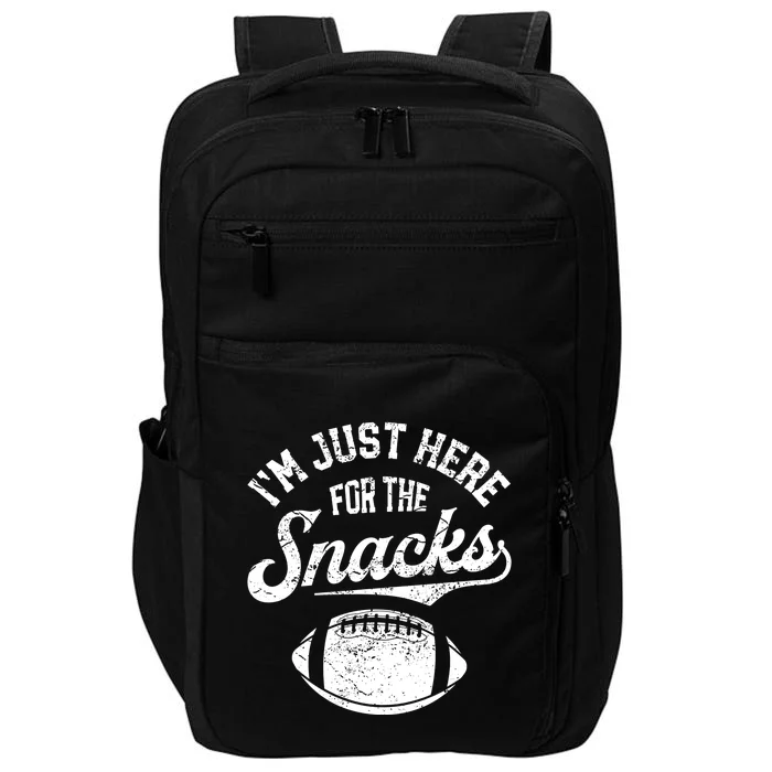 I'm Just Here For The Snacks Funny Fantasy Football League Gift Impact Tech Backpack