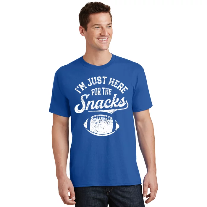 I'm Just Here For The Snacks Funny Fantasy Football League Gift T-Shirt