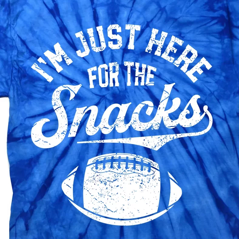 I'm Just Here For The Snacks Funny Fantasy Football League Gift Tie-Dye T-Shirt