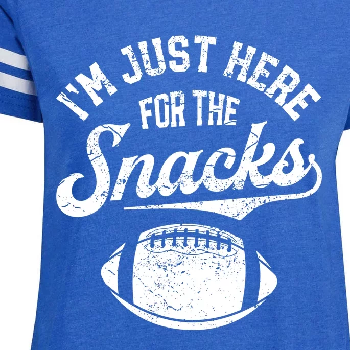 I'm Just Here For The Snacks Funny Fantasy Football League Gift Enza Ladies Jersey Football T-Shirt