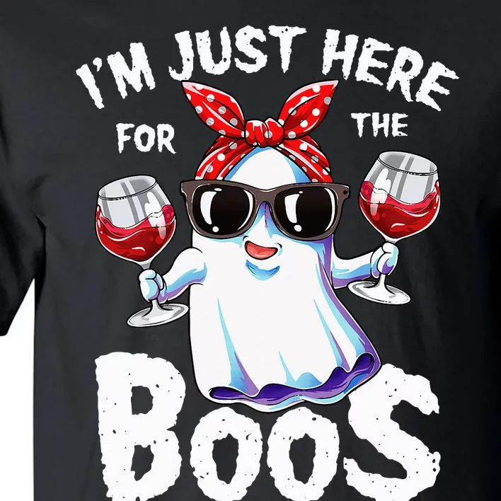 Im Just Here For The Boos Halloween Ghost Cute Funny Tall T-Shirt