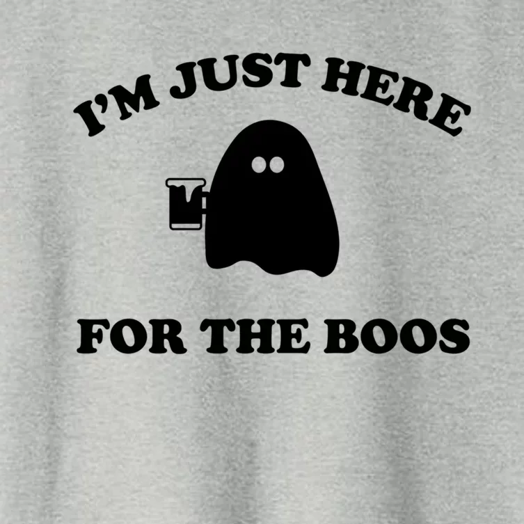 IM Just Here For The Boos Halloween Women's Crop Top Tee