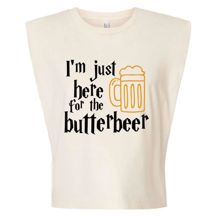 I’M Just Here For The Butterbeer Wizarding World Garment-Dyed Women's Muscle Tee