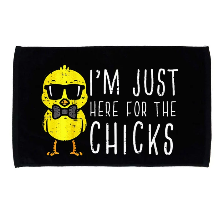 Im Just Here For The Chicks Cute Easter Microfiber Hand Towel