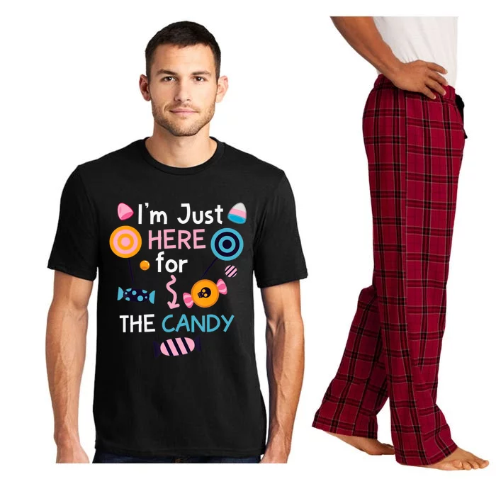 I'm Just Here For The Candy Cute Halloween Candy Party Pajama Set