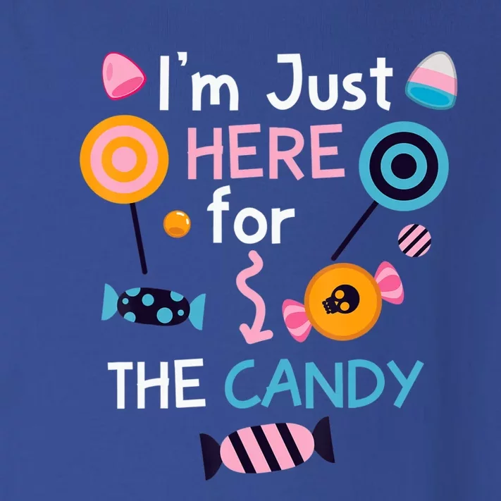 I'm Just Here For The Candy Cute Halloween Candy Party Toddler Long Sleeve Shirt