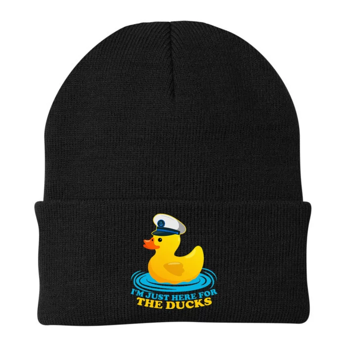 IM Just Here For The Ducks Knit Cap Winter Beanie