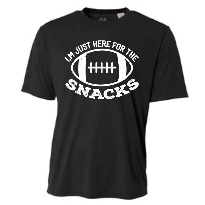 I'm Just Here For The Snacks Funny Football Sports Gift Cooling Performance Crew T-Shirt