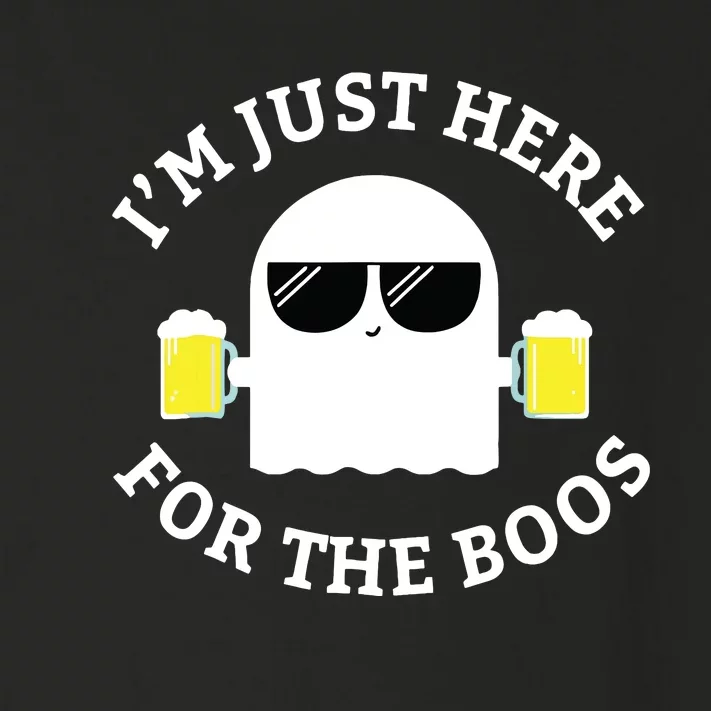 IM Just Here For The Boos Funny Boo Ghost Halloween Toddler Long Sleeve Shirt