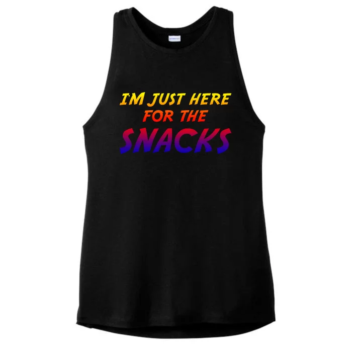 I'm Just Here For The Snacks I Am Just Here For The Snacks Gift Ladies Tri-Blend Wicking Tank