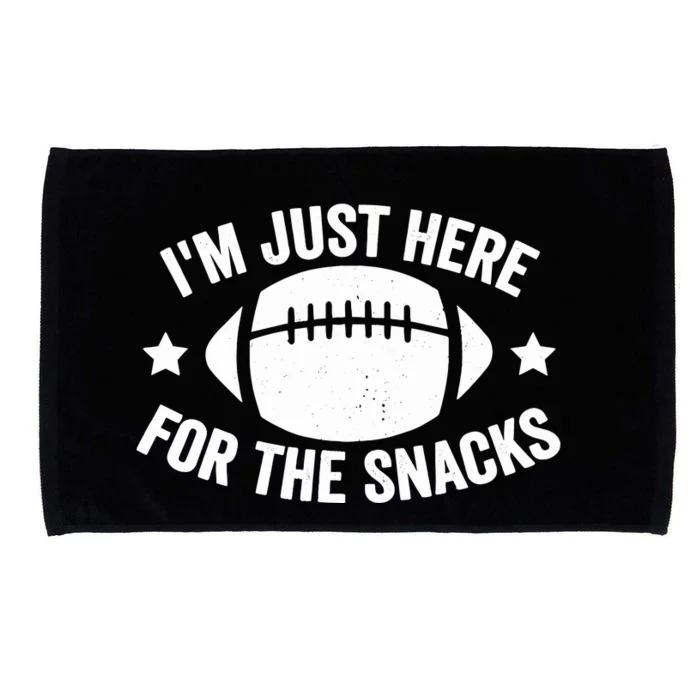 IM Just Here For The Snacks Funny Football For Microfiber Hand Towel