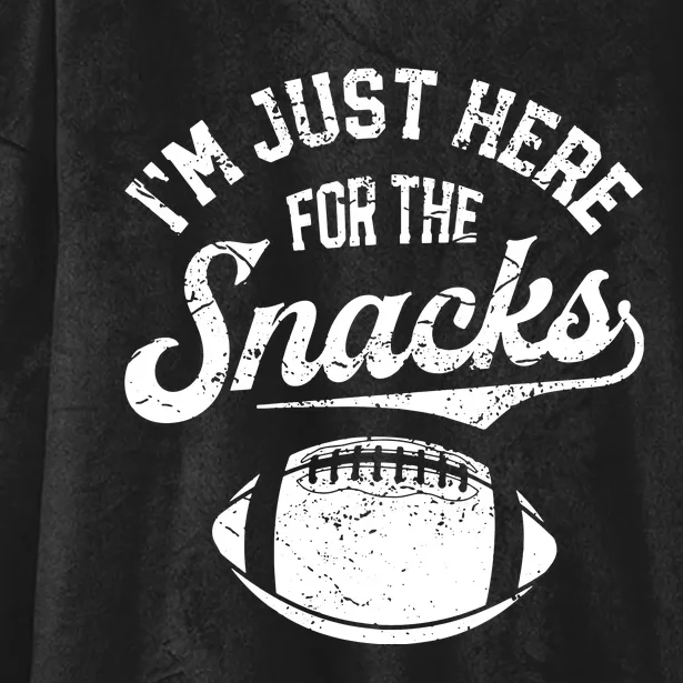 I'm Just Here For The Snacks Funny Fantasy Football League Hooded Wearable Blanket