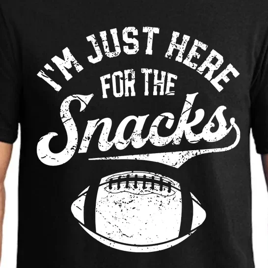 I'm Just Here For The Snacks Funny Fantasy Football League Pajama Set