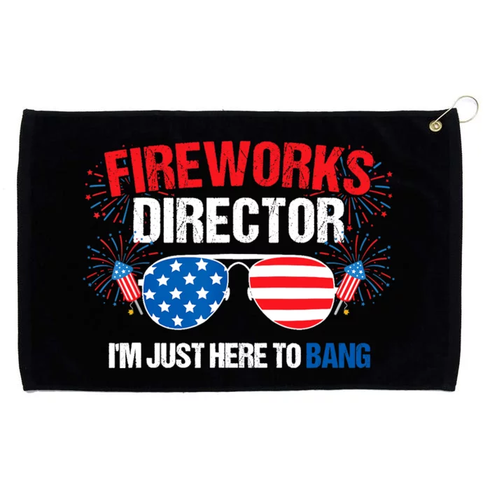 I'm just here to bang Fireworks Director 4th of July Grommeted Golf Towel