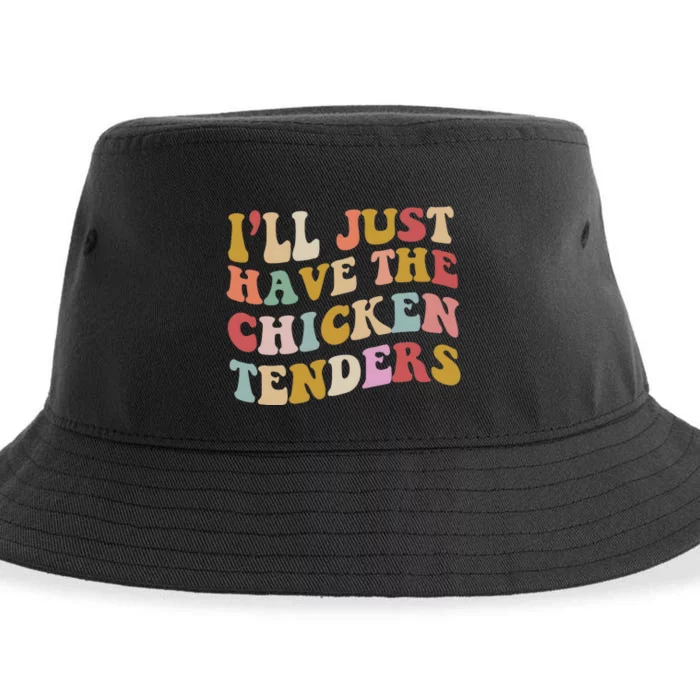 ILl Just Have The Chicken Tenders Meme Sustainable Bucket Hat