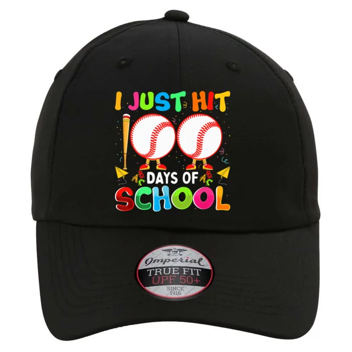 I Just Hit 100 Days Of School Baseball 100th Day Gift The Original Performance Cap