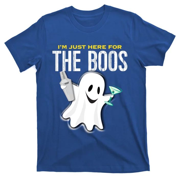 Im Just Here For The Boos Halloween Martini Shaker Meaningful Gift T-Shirt