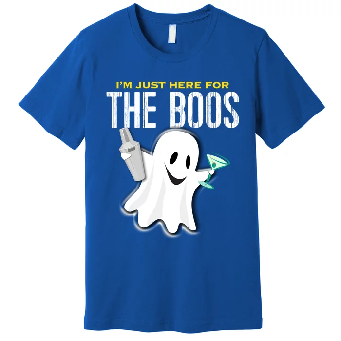 Im Just Here For The Boos Halloween Martini Shaker Meaningful Gift Premium T-Shirt