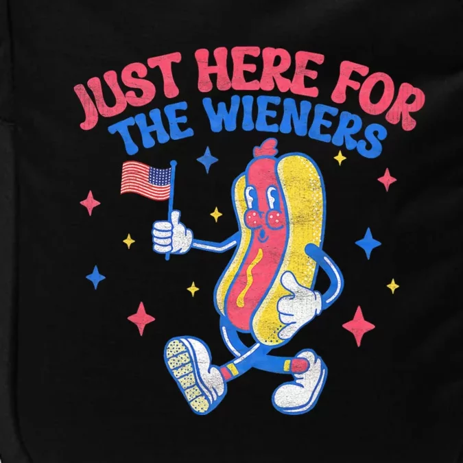 IM Just Here For The Wieners 4th Of July Hot Dog Impact Tech Backpack