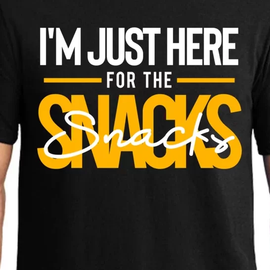 I'm Just Here For The Snacks Funny Food Cook Humor Gift Pajama Set