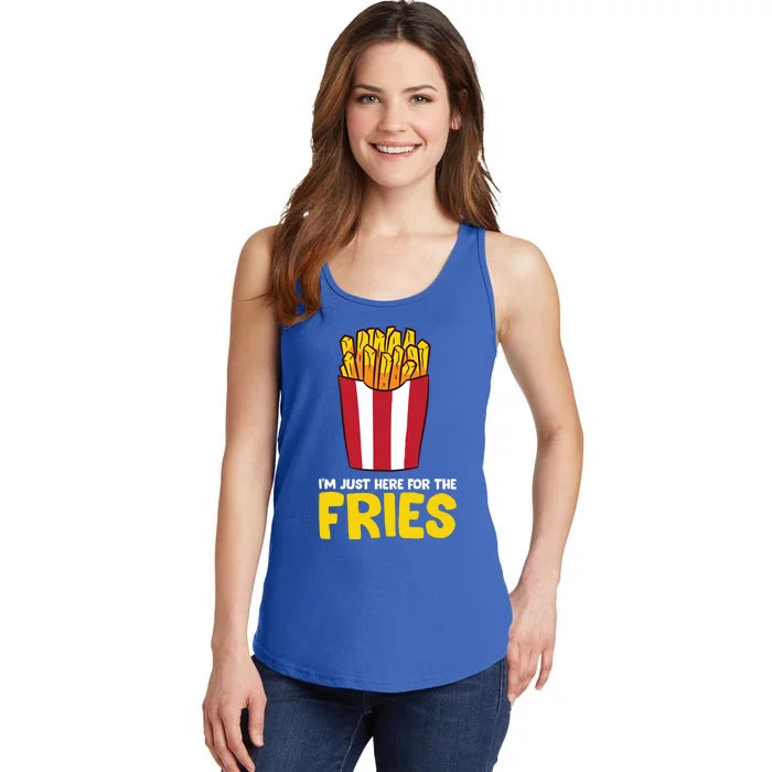 Im Just Here For The French Fries Gift Ladies Essential Tank