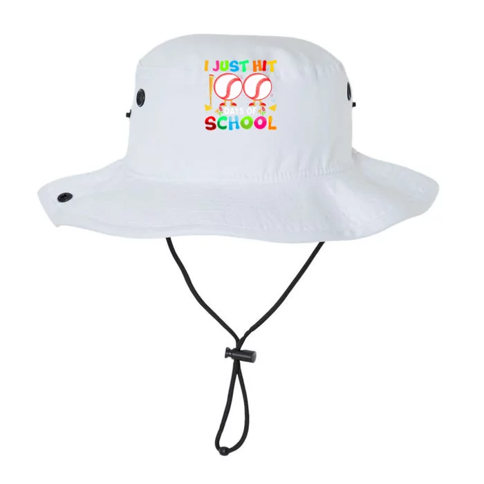 I Just Hit 100 Days Of School Baseball 100th Day Gift Legacy Cool Fit Booney Bucket Hat