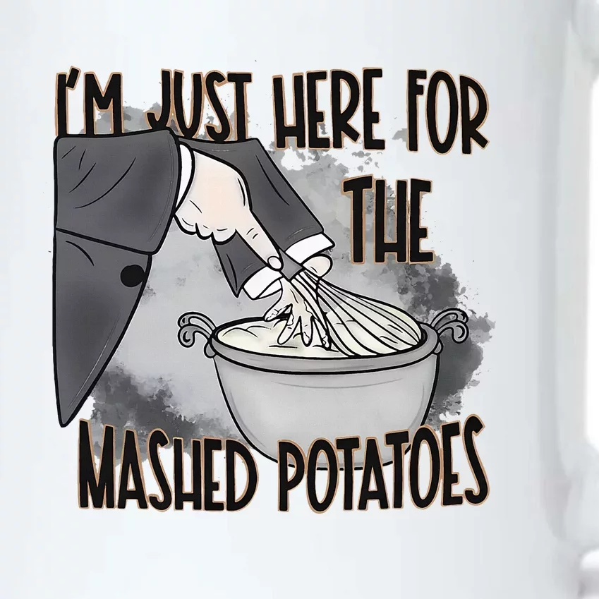 IM Just Here For The Mashed Potatoes Cute Thanksgiving Food Black Color Changing Mug