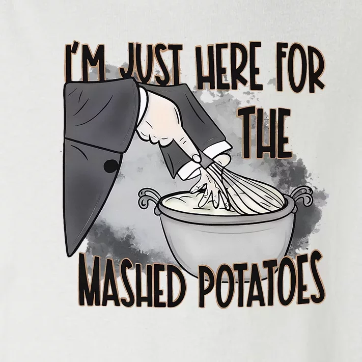 IM Just Here For The Mashed Potatoes Cute Thanksgiving Food Toddler Long Sleeve Shirt