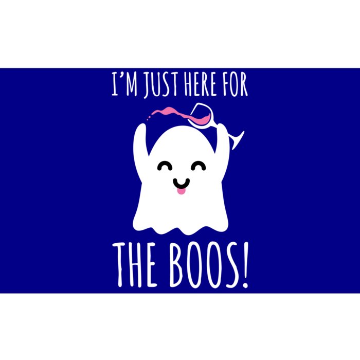 Im Just Here For The Boos Cute Wine Ghost Gift Bumper Sticker