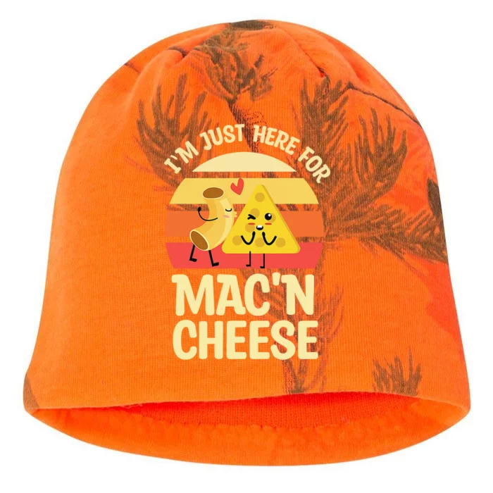 I'm Just Here For Mac And Cheese For Mac 'N Cheese Lovers Kati - Camo Knit Beanie