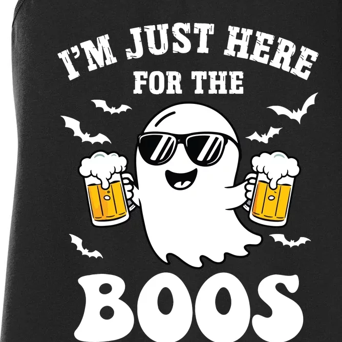 IM Just Here For The Boos Halloween Costume Women's Racerback Tank