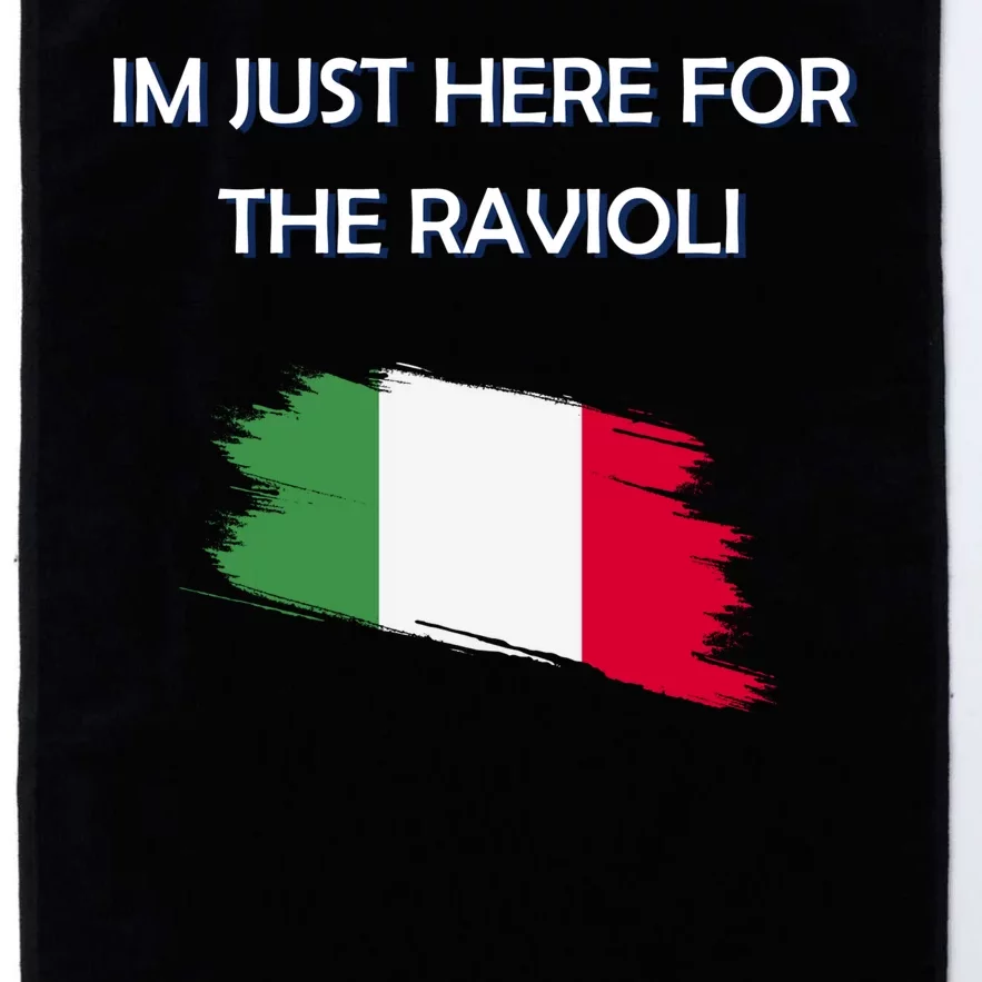 Im Just Here For The Ravioli Funny Italian Humor Italy Food Platinum Collection Golf Towel