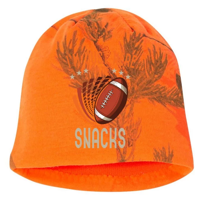 Im Just Here For The Snacks American Football Cool Gift Kati - Camo Knit Beanie