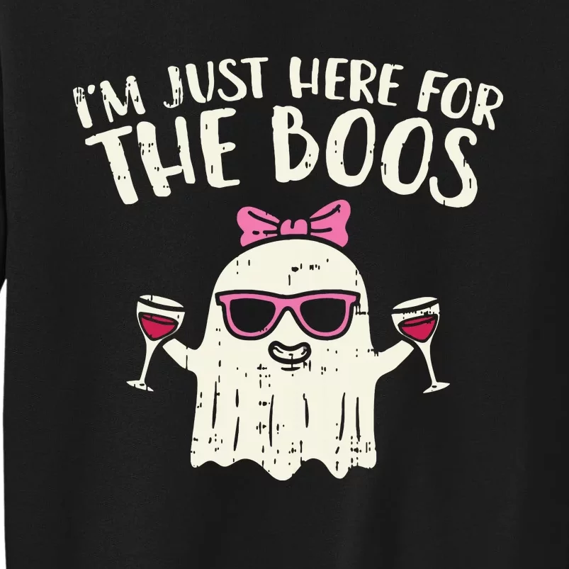 Im Just Here For The Boos Funny Halloween Costume For Women Sweatshirt