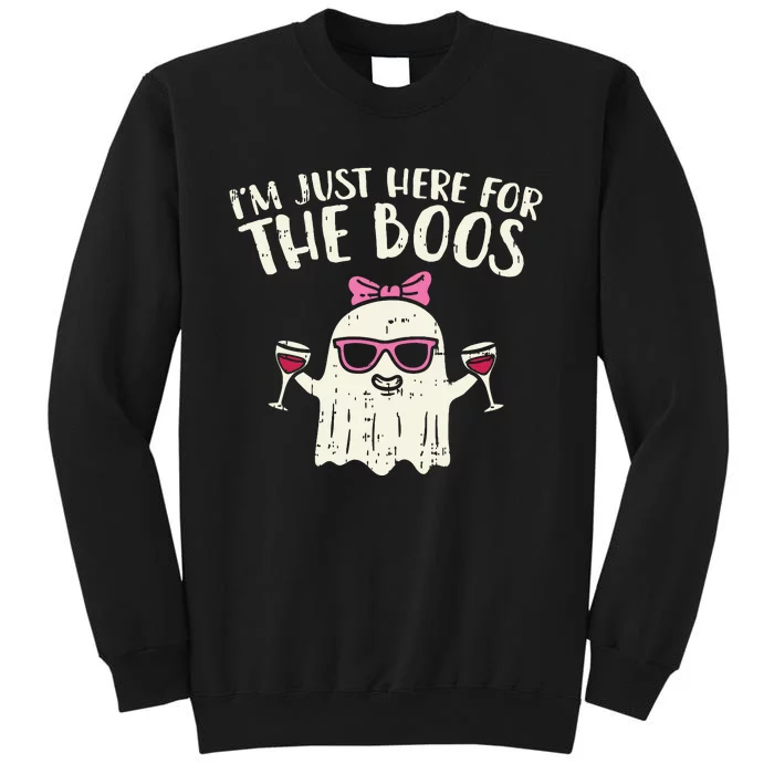 Im Just Here For The Boos Funny Halloween Costume For Women Sweatshirt