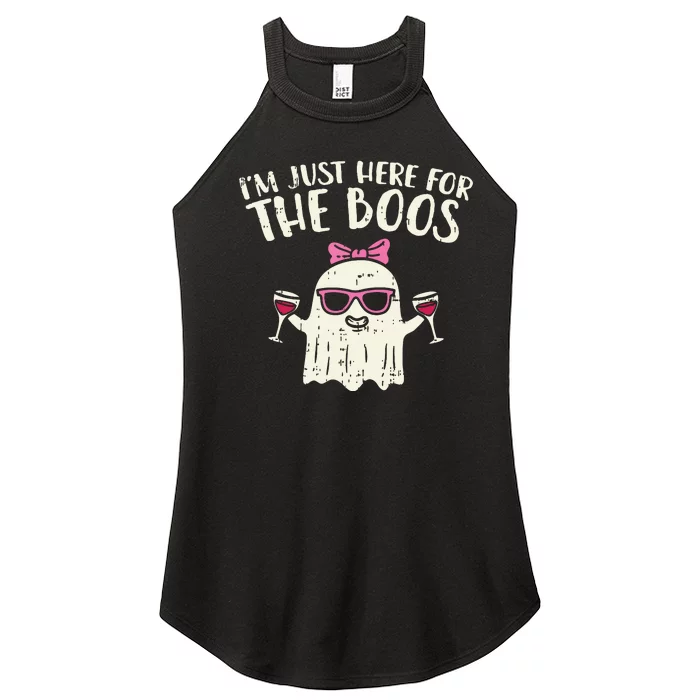 Im Just Here For The Boos Funny Halloween Costume For Women Women’s Perfect Tri Rocker Tank