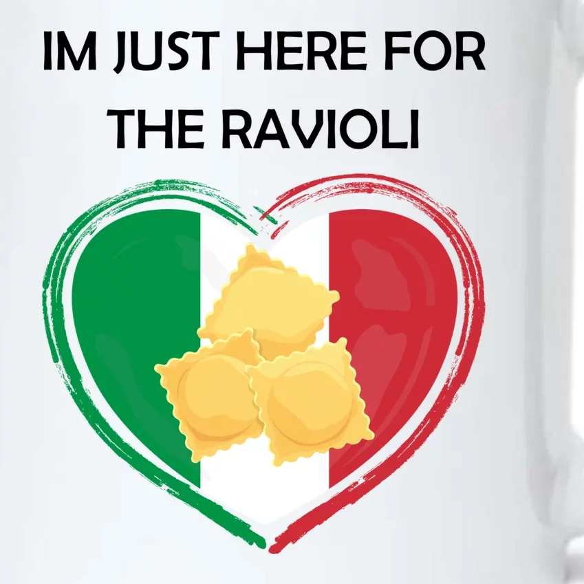 Im Just Here For The Ravioli Funny Italian Humor Italy Food Black Color Changing Mug