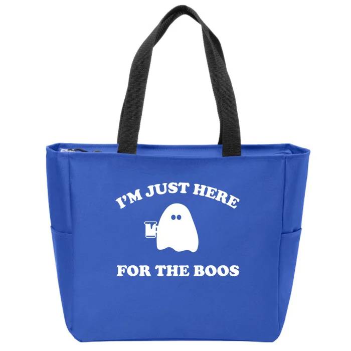 IM Just Here For The Boos Halloween Zip Tote Bag